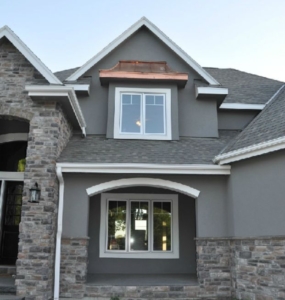 sleek gray stucco color