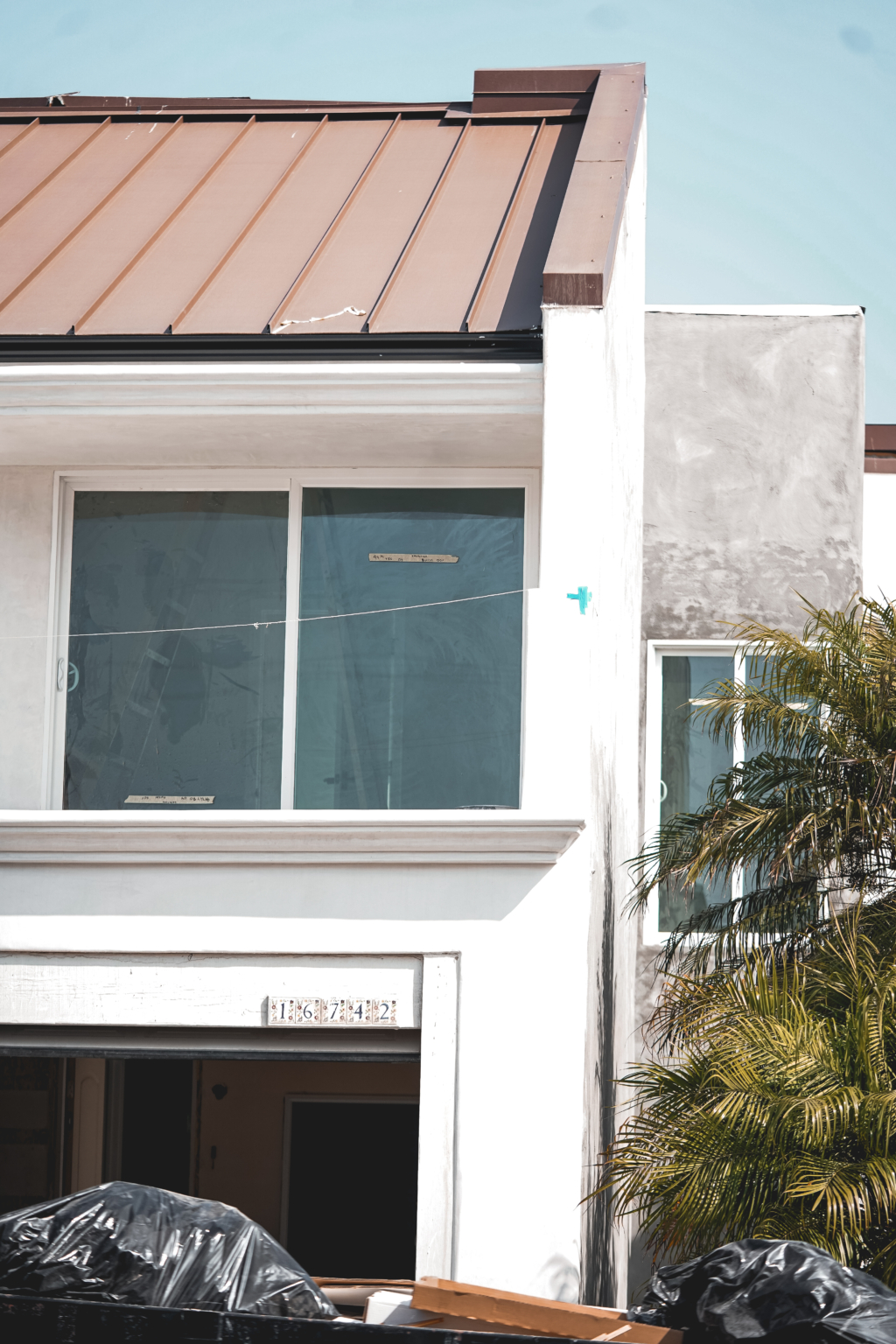 View of Huntington Beach Smooth Stucco Installation